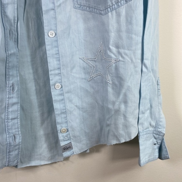 Effortless Style: NWT Rails Button-Up Shirt - Size XS,  Light Blue - Picture 5 of 16